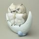 Love story (owls), 18 x 15 cm, NAO porcelain