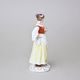 Dáma s květinou 7 x 8 x 19 cm, Saxe, Porcelánové figurky Duchcov