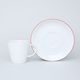 Cup 150 ml (coffee) plus saucer 150 mm, Thun 1794 Carlsbad porcelain, TOM 29965