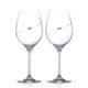 Silhouette - Set of 2 red wine glasses, 470 ml, Swarovski Crystals, DIAMANTE