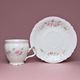 Pink line: Coffee cup and saucer 220 ml / 16 cm, Thun 1794 Carlsbad porcelain, BERNADOTTE roses