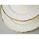 Gold band: Cake stand 3 pcs. 34 cm, Thun 1794 Carlsbad porcelain, BERNADOTTE ivory