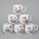 Hrnek Baňák 0,3 l, 6 ks., pestré květy, Český porcelán a.s.