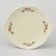 Plate cake 27 cm, Thun 1794 Carlsbad porcelain, BERNADOTTE ivory + flowers