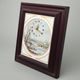 Wall clock Winter 4 x 27,5 x 25 cm, Biskvit + Print + Gold, Clocks