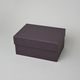 Gift Box brown with yellow satin inside, Small, 21 x 14,8 x 10 cm