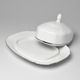 Butter dish platter, Thun 1794, karlovarský porcelán, BERNADOTTE platinum