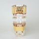 Crystal Vase Romantic - Flat, h: 205 mm, Gold, Ales Zverina - AZ Design