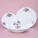 Plate set for 6 pers. 26, 24, 19 cm, Violet, Cesky porcelan a.s.