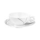 Tea cup and saucer, Trio 71381 Highline, Seltmann Porcelain