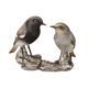 Figurine Bird of the year 2025 Black Redstart pair, 14 / 8,5 / 10,5, porcelain, Goebel
