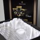 Astra Gold: Jug 1,2 l Brocca Timeless, italian glass, Golden Rim decor