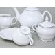 Tea set for 6 persons, Thun 1794 Carlsbad porcelain, BERNADOTTE platinum