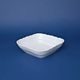 Bowl 16 cm square J, Thun 1794 Carlsbad porcelain, BERNADOTTE white