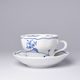 Cup and saucer B plus B 0,21 l / 14 cm for coffee, Eco blue, Cesky porcelan a.s.