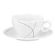 Breakfast cup and saucer, Trio 71381 Highline, Seltmann Porcelain