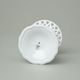 Svícen malý 7 cm, Byzant 404b - bílý, Růžový porcelán z Chodova