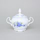 Sugar bowl 0,3 l, Thun 1794 Carlsbad porcelain, BERNADOTTE Forget-me-not-flower