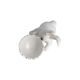 Figurka bílého zajíčka s mističkou 13,5 / 7 / 16 cm, porcelán, Goebel