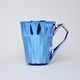 Mug Diamond Blue Titan, Blue And Platinum, 250 ml, Goldfinger porcelain