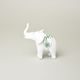 Elephant 12 cm, Original green onion pattern