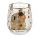 Wind light Gustav Klimt - The Kiss, 8,5 / 8,5 / 9,5 cm, Glass, Goebel