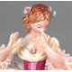 Vanity, Lady with lace 19 x 12 x 24 cm, Kurt Steiner, Porcelain Figures Unterweissbacher