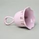 Zvonek 11,5 cm, Lenka 247, Růžový porcelán z Chodova