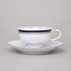Vicomte 92018: Cup low 210 ml plus saucer 161 mm, Thun 1794 Carlsbad porcelain