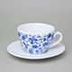 Šálek 330 ml a podšálek 17 cm Milada, Fragmenty cibuláku, modrá, Český porcelán a.s.