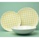 Plate set for 4 pers., yellow, G. Benedikt 1882