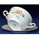 Cup soup 320 ml + saucer 17 cm, Ofelie meissen rose, Stara Role Moritz Zdekauer