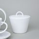 Tea set for 6 persons, Thun 1794 Carlsbad porcelain, TOM white