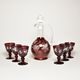 Egermann: Red Stain Wine Set, 24,5 cm, 7 pcs.