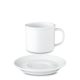 Mug Retro 180 ml smaller + saucer 14 cm, white, G. Benedikt 1882