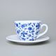 Cup 250 ml and saucer 15 cm Milada, Fragments of Onion Pattern, Blue, Český porcelán a.s.