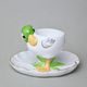 Egg cup 7 cm, Green Duck, Lindner porcelain