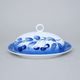 Butter dish oval Cairo 250 g, Thun 1794 Carlsbad porcelain, BLUE CHERRY