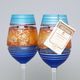 Studio Miracle: Sklenice na víno, Plážová romance 2ks, 12 cm, ruční dekorace Vlasta Voborníková