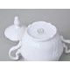 Sugar bowl 300 ml, Thun 1794 Carlsbad porcelain, BERNADOTTE platinum