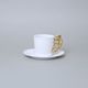 Espresso šálek a podšálek, ZOO chameleon, 80 ml, GOLD, porcelán Goldfinger