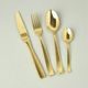 24 pcs. cutlery set, Posata MARTELLATA gold, NEVA cutlery