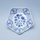 Dish pentagonal perforated 24 cm, Original Blue Onion Pattern
