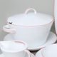 Soup tureen 3 l, Thun 1794, karlovarský porcelán, TOM red line