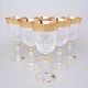 Crystal Glasses Wine Set Romantic - Laura, 6 pcs. 220 ml, Gold, Ales Zverina - AZ Design