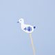 Easter decoration Goose on skewer , 5,6 x 5,1 cm, Original Blue Onion Pattern