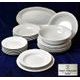 Dining set 21 pcs. for Moderate eaters, White, Cesky porcelan a.s.