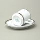 Cup 100 ml espresso + saucer 115 mm, Sabina, platinum rim, Leander Loučky