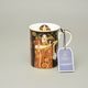 Hrnek 360 ml, G. Klimt, Hygieia, kostní porcelán Carmani