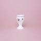 Kalíšek na vejce bez podstavce 7,5 cm, fialky, Český porcelán a.s.